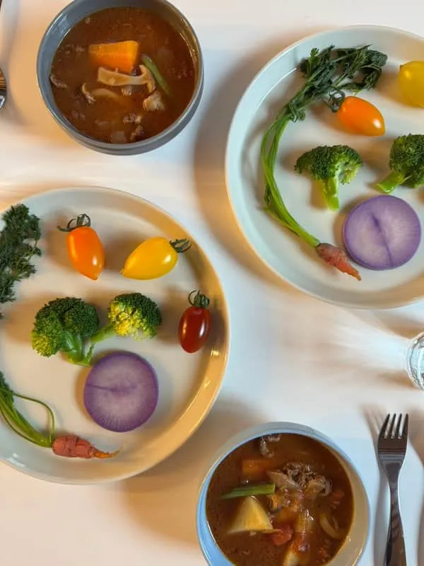 彩り豊かな野菜のランチプレート